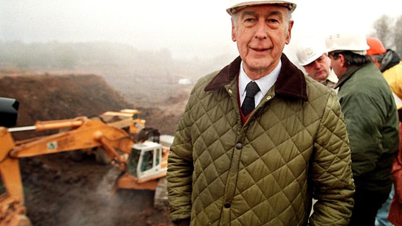 Valéry Giscard d'Estaing dans le Puy-de-Dôme, en octobre 1997 