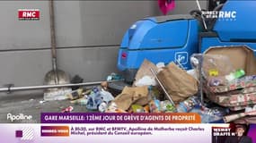 Gare Marseille : 12e jour de grève des agents de propreté 