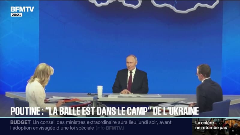 Guerre en Ukraine : Poutine assure que "la balle est dans le camp" de ses adversaires