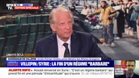 Dominique de Villepin, ancien Premier ministre: "Il faut être extrêmement prudent sur l'avenir" en Syrie