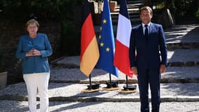 Angela Merkel et Emmanuel Macron à Brégançon ce mercredi.