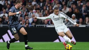 Kylian Mbappé face au Rayo Vallecano, le 9 mars 2025.