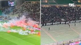 Saint-Etienne - Angers : Banderoles, fumigènes, CRS... ambiance chaotique à Geoffroy-Guichard