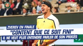 Roland-Garros: "Content que ce soit fini", qualifié pour la finale Zverev ne veut plus parler de son procès