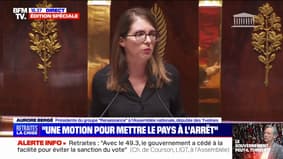 Aurore Bergé (Renaissance) à propos des députés RN: "Ça gesticule mais ça ne parle pas"