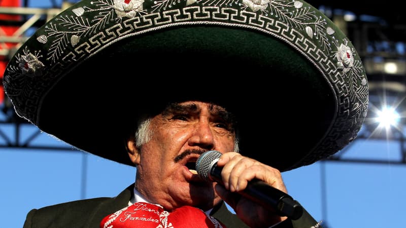 Le chanteur mexicain Vicente Fernandez en 2019