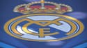 Le logo du Real Madrid prise le 26 mai 2018 à Kiev