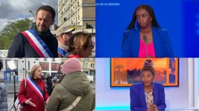 David Belliard, Aminata Niakaté, Anne-Claire Boux et Fatoumata Koné, candidats à la primaire écologiste pour les élections municipales 2026 à Paris.