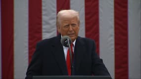 Donald Trump le 2 avril 2025 à la Maison Blanche. 