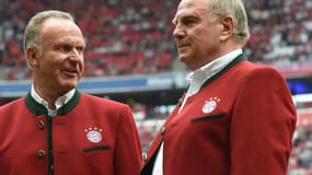 Hoeness (à droite) et Rummenigge 