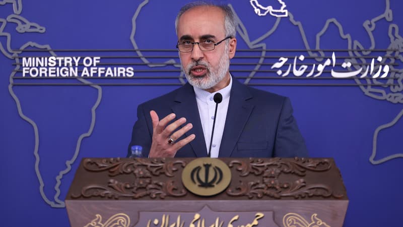 Le porte-parole du ministère iranien des Affaires étrangères Nasser Kanani, lors d'une conférence de presse à Téhéran, le 3 octobre 2022