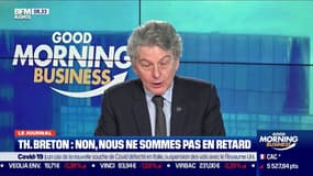 Vaccins: l'Union Européenne "n'est pas en retard, mais peut-être plus prudente" selon Thierry Breton, commissaire européen pour le marché intérieur