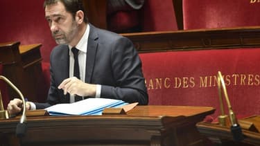 Le ministre de l'Intérieur Christophe Castaner, le jour du vote solennel en première lecture à l'Assemblée nationale de la proposition de loi "anti-casseurs", le 5 février 2019. - Jacques Demarthon - AFP