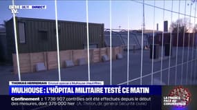 L'hôpital militaire installé à Mulhouse est testé ce lundi matin