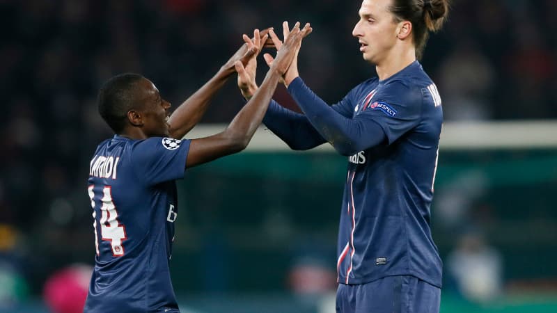 Blaise Matuidi et Zlatan Ibrahimovic