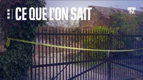 La maison et la grange incendiées  d'un couple retrouvé mort en Isère, à Châteauvillain, le 1er décembre 2023