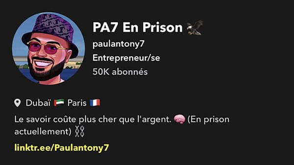 Profil Snapchat PaulAntony7