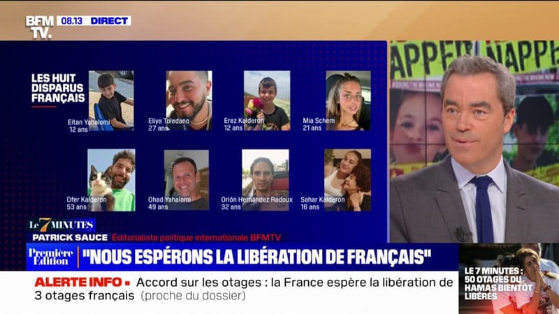 Libération des otages du Hamas: la France espère la libération de trois de ses ressortissants