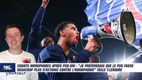 PSG-OM / Chants homophobes :"Il ne se passe jamais rien ensuite" regrette Lemaire