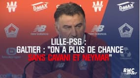 Lille-PSG – Galtier : « On a plus de chance contre un Paris sans Cavani et Neymar »