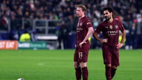 Kevin De Bruyne et Ilkay Gundogan lors du match Juventus-Manchester City (2-0, Ligue des champions), le 11 décembre 2024