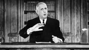 Le général De Gaulle s'adresse à la nation, le 31 décembre 1962 à Paris