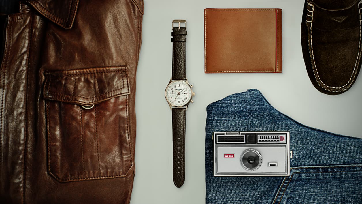 Les montres William L. dans des mises en scène vintage.