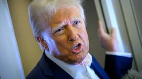 Donald Trump à bord de Air Force One le 26 janvier 2025