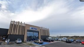 L'entrée du magasin Action à Fegersheim (Bas-Rhin)