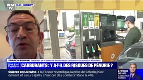 Francis Pousse, président "distributeurs de carburants" au syndicat Mobilians: "Faire des pleins de précaution risque plus de nous déstabiliser que la grève en elle-même"