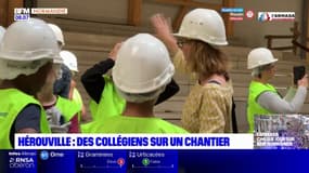 Hérouville-Saint-Clair: des collégiens sur un chantier