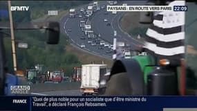 Paysans: en route vers Paris