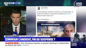 Éric Zemmour tiendra un meeting le 5 décembre au Zénith de Paris