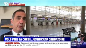 Transport aérien limité vers la Corse: "Il faut d'urgence modifier ce décret", insiste Gilles Simeoni, président du conseil exécutif corse