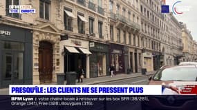 Presqu'île de Lyon: les clients ne se pressent plus 