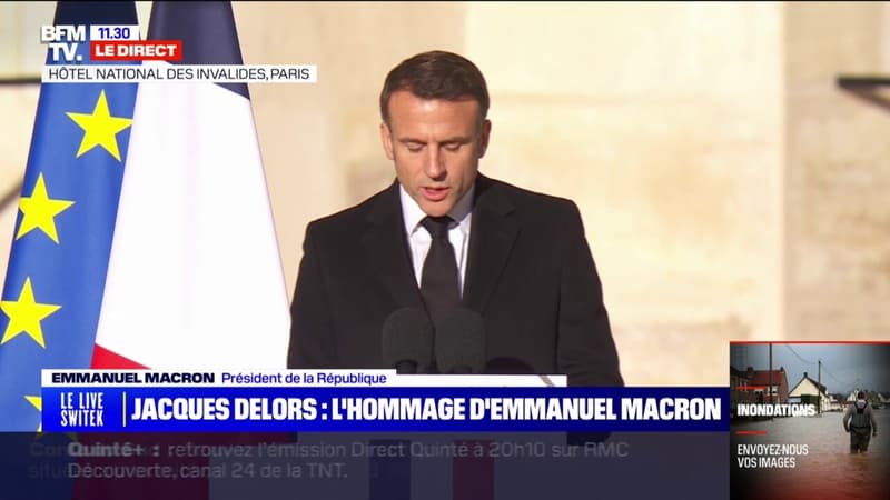 Hommage à Jacques Delors: Emmanuel Macron salue son 