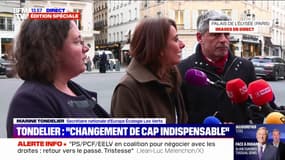 Consultations à l'Élysée:  Marine Tondelier parle d'un "changement de cap indispensable"