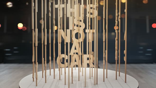 "This is not a car" sur le stand Volvo au salon de Los Angeles