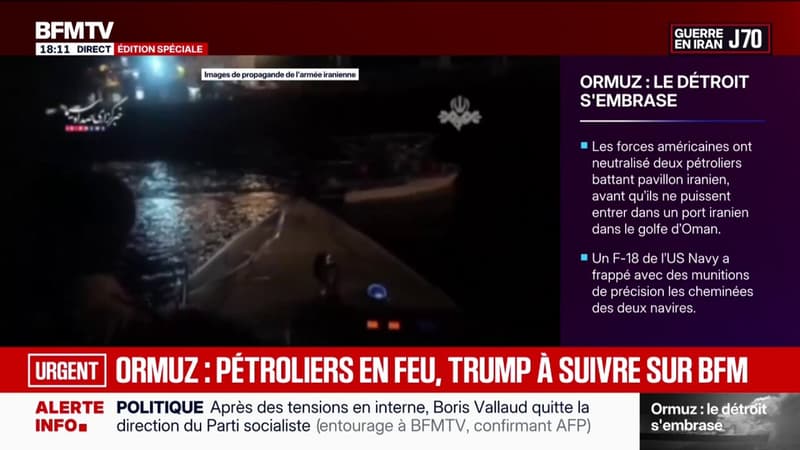 Les images de propagande de l'armée iranienne qui affirme avoir arraisonné un pétrolier