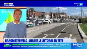BFM Nord et vous: Lille et le littoral progressent sur le "baromètre vélo"