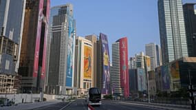 Les rues de Doha le 19 novembre 2022
