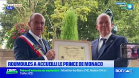 Alpes-de-Haute-Provence: le Prince Albert II de Monaco s'est rendu à Roumoules ce mercredi