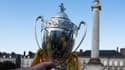 Le trophée de la Coupe de France lors des festivités à Nantes en 2022