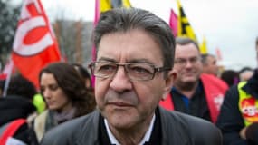 Jean-Luc Mélenchon, candidat à la présidentielle de 2017, le 2 décembre 2015 à Bobigny près de Paris