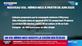 Nîmes-Nice: une ligne aérienne "absurde" pour les écologistes
