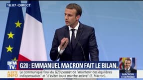 Macron en clôture du G20 : "On ne peut pas lutter contre le terrorisme sans action résolue contre le réchauffement climatique"