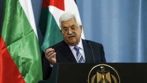 Le président palestinien Mahmoud Abbas à Ramallah en Cisjordanie, le 22 mars 2018