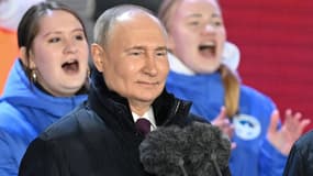 Vladimir Poutine, le 18 mars 2024 à Moscou