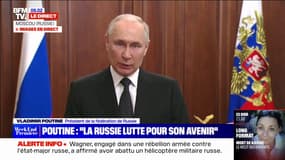 Rébellion de Wagner en Russie: "C'est un coup dans le dos de notre peuple", réagit Vladimir Poutine