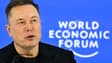 Le patron de Tesla Elon Musk au Forum économique mondial de Davos.